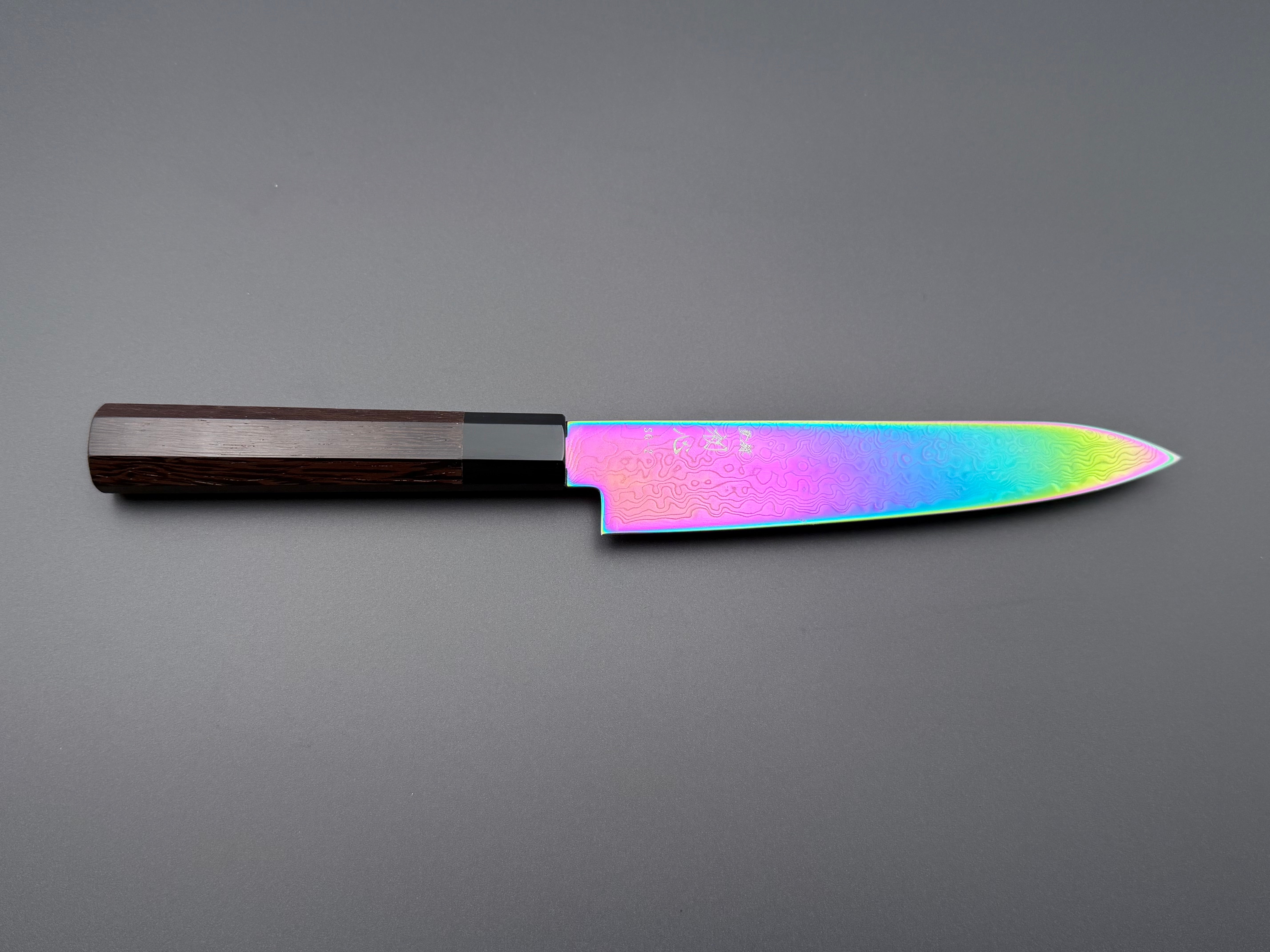 Hatsukokoro Ryuhyo SG2 Rainbow Damascus Petty 150mm
