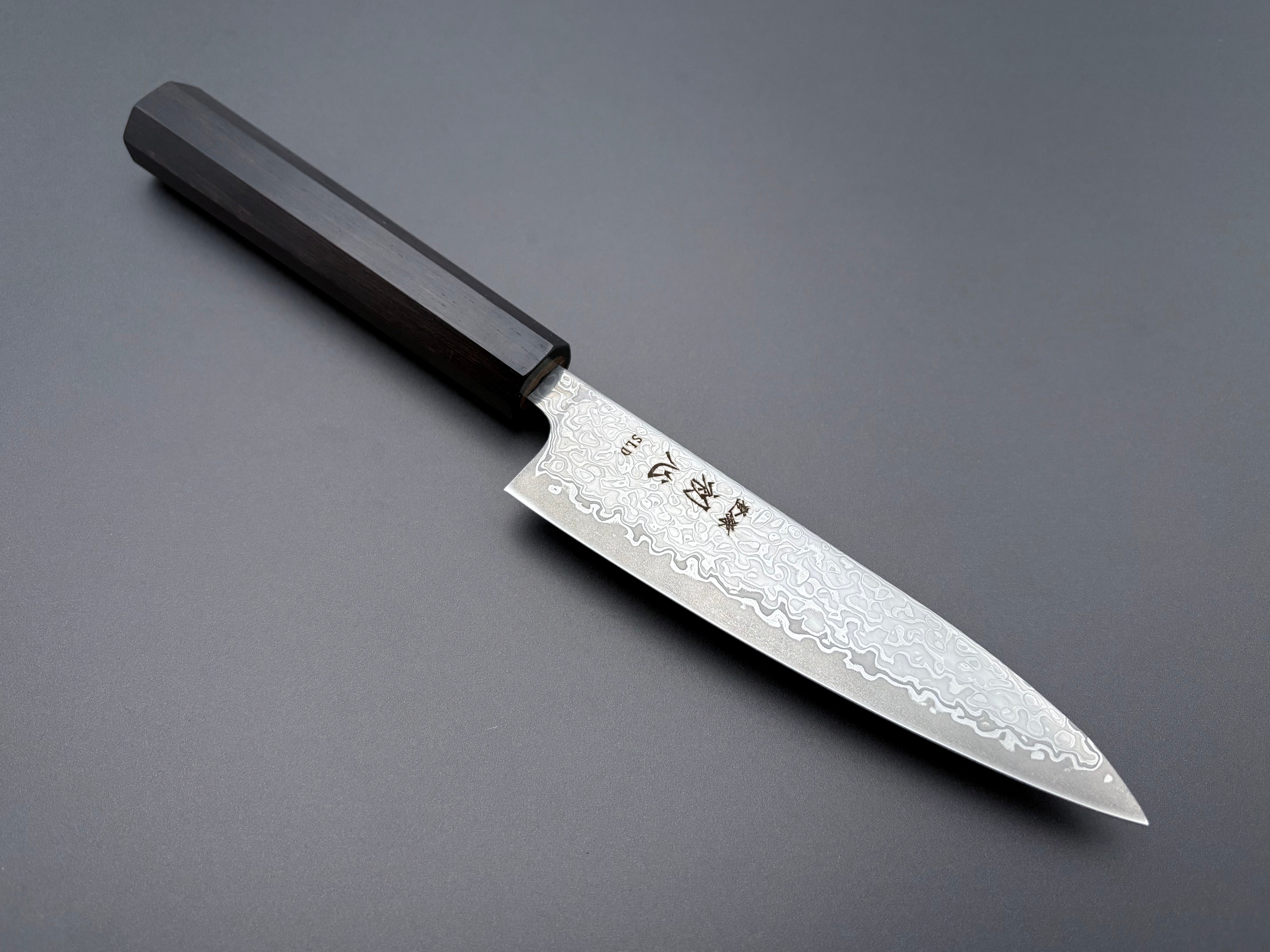 Hatsukokoro Hikari SLD Kurozome Damascus Petty 130mm