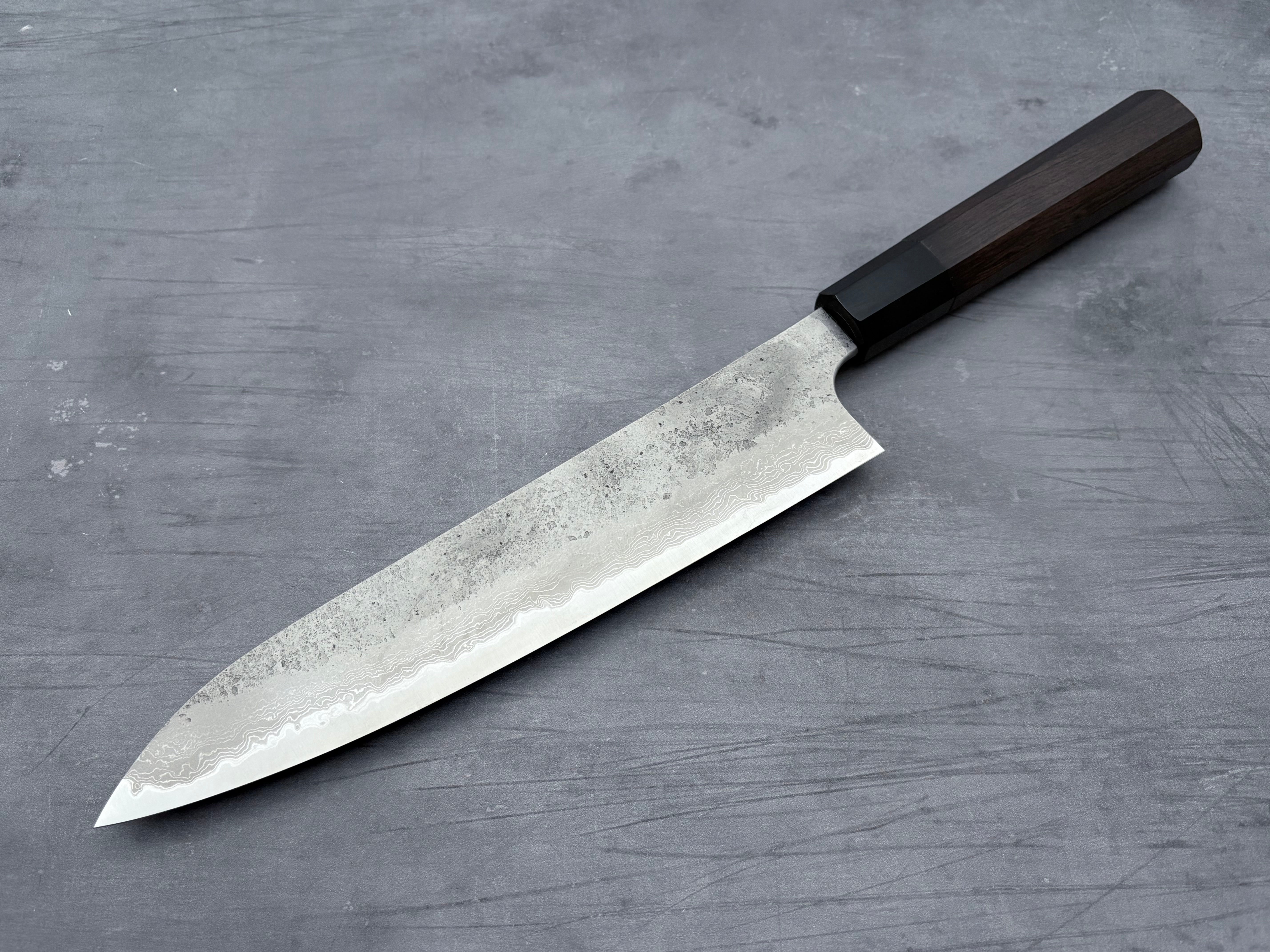 Hatsukokoro Ryusui Blue #2 Damascus Gyuto 240mm