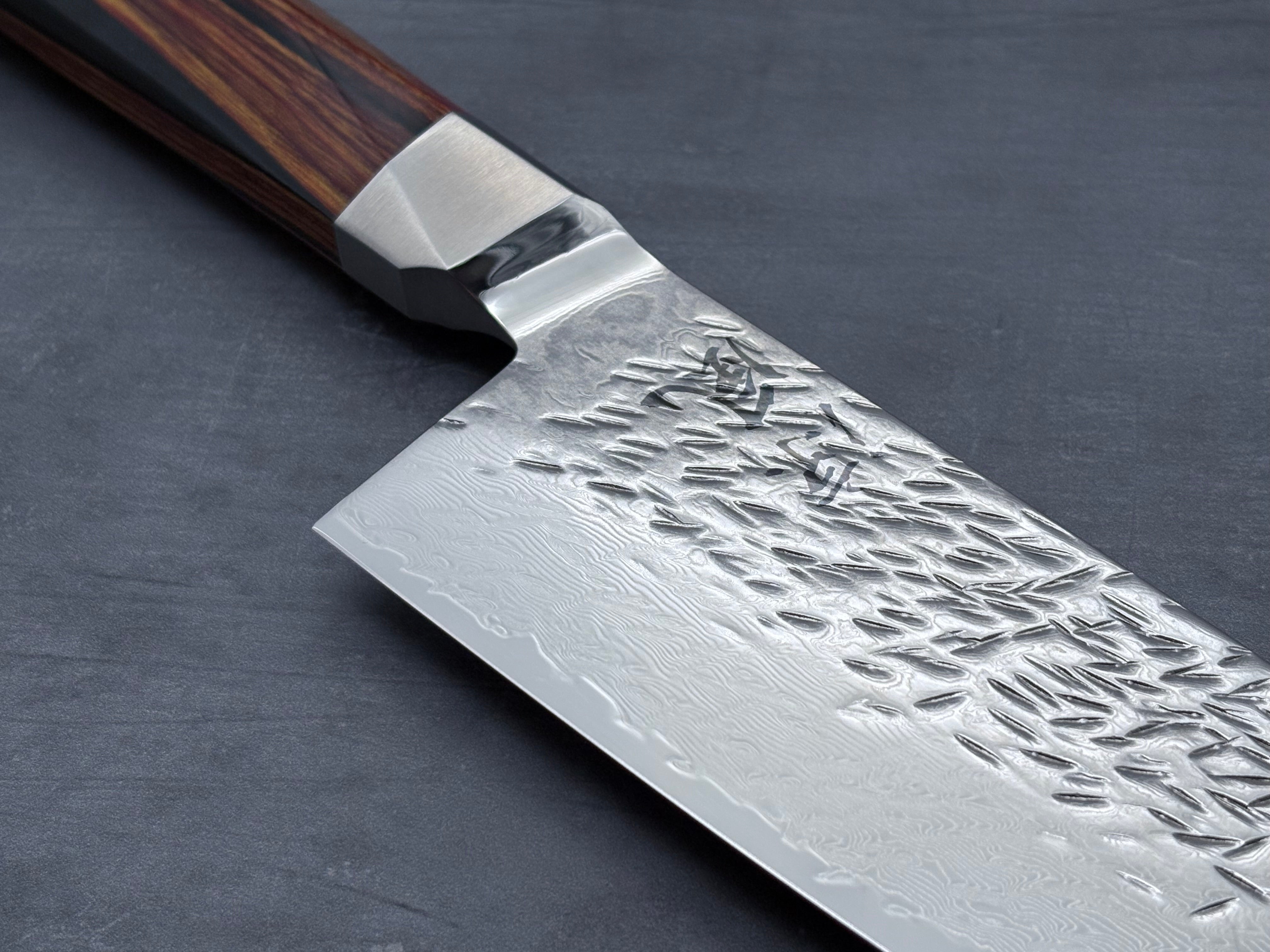 Ono Knife - Suzukaze SG2 Damascus Santoku