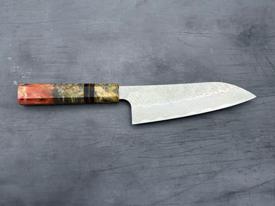Nigara Hamono SG STRIX Damascus Santoku x Letshandlethis