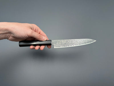 Hatsukokoro Ryuhyo SG2 Kurozome Damascus Petty 150mm