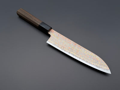 Hatsukokoro Hinotori V-Toku2 Rainbow Damascus Santoku