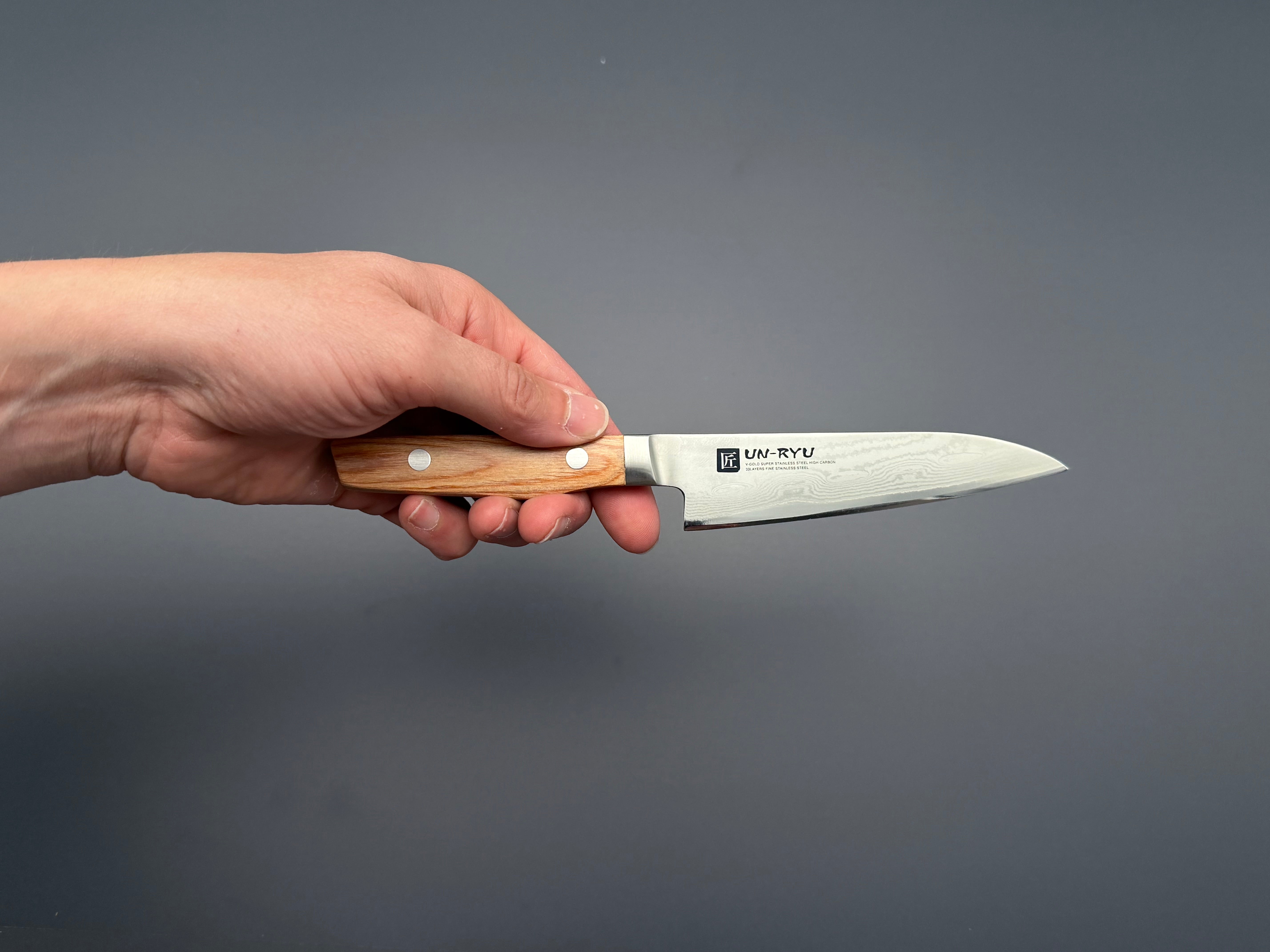 Shimomura Un-Ryu VG10 Damascus Petty 120mm
