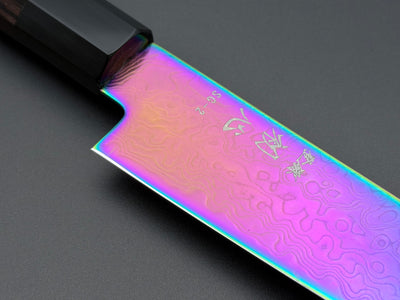 Hatsukokoro Ryuhyo SG2 Rainbow Damascus Petty 150mm