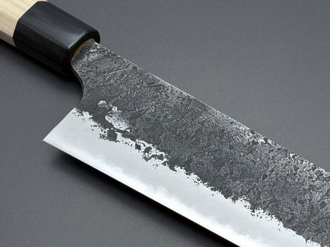 Naoki Mazaki White #2 Kurouchi Nashiji Gyuto 240mm