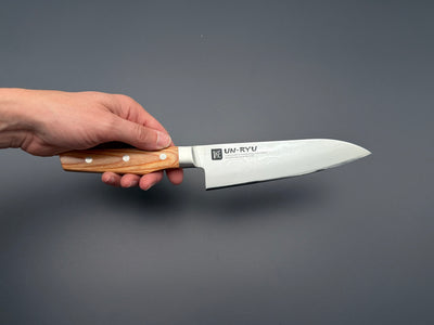 Shimomura Un-Ryu VG10 Damascus Santoku