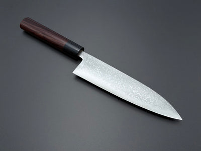 Tsutomu Kajiwara Blue #2 Damascus Gyuto 180mm