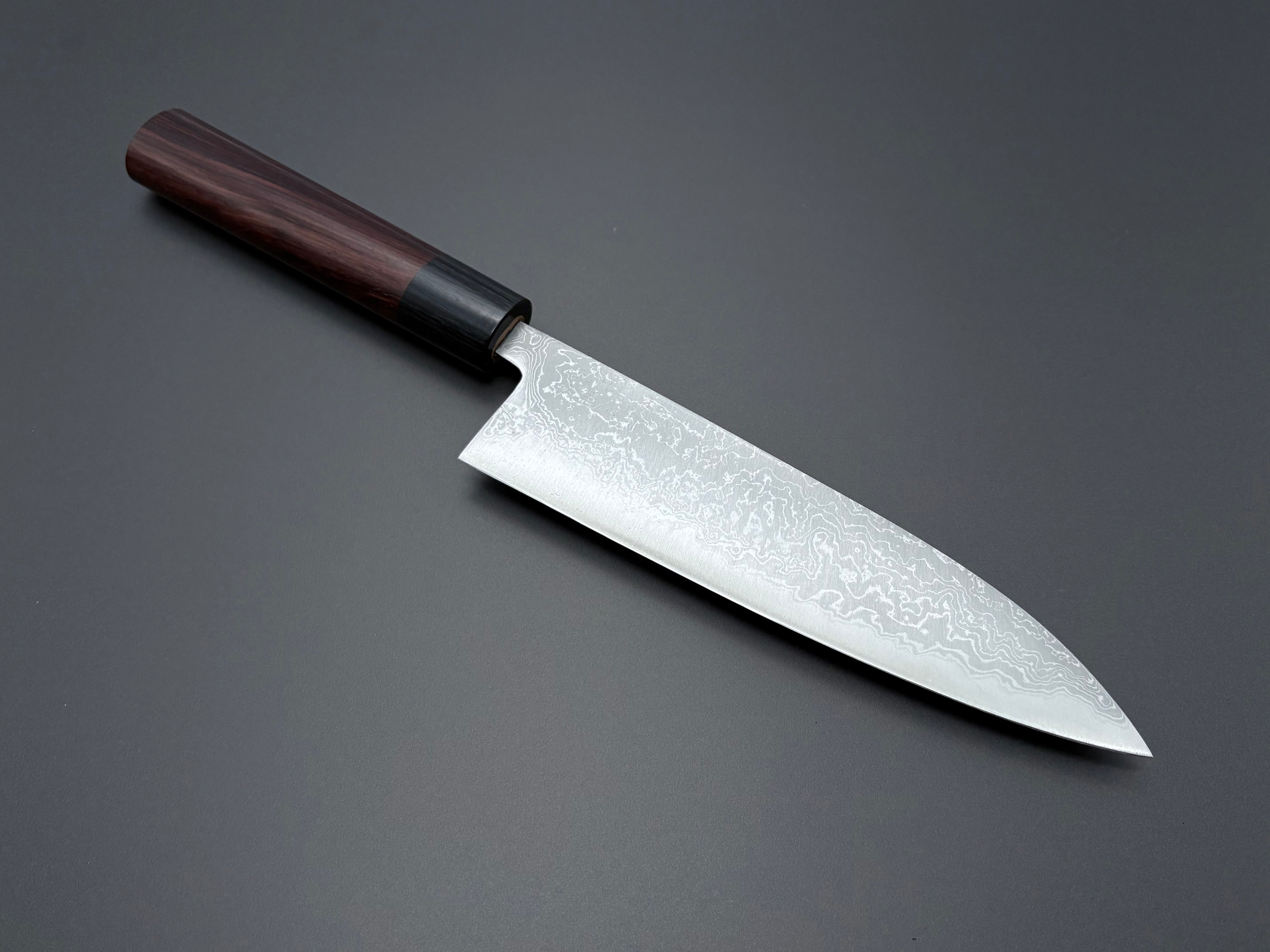 Tsutomu Kajiwara Blue #2 Damascus Gyuto 180mm