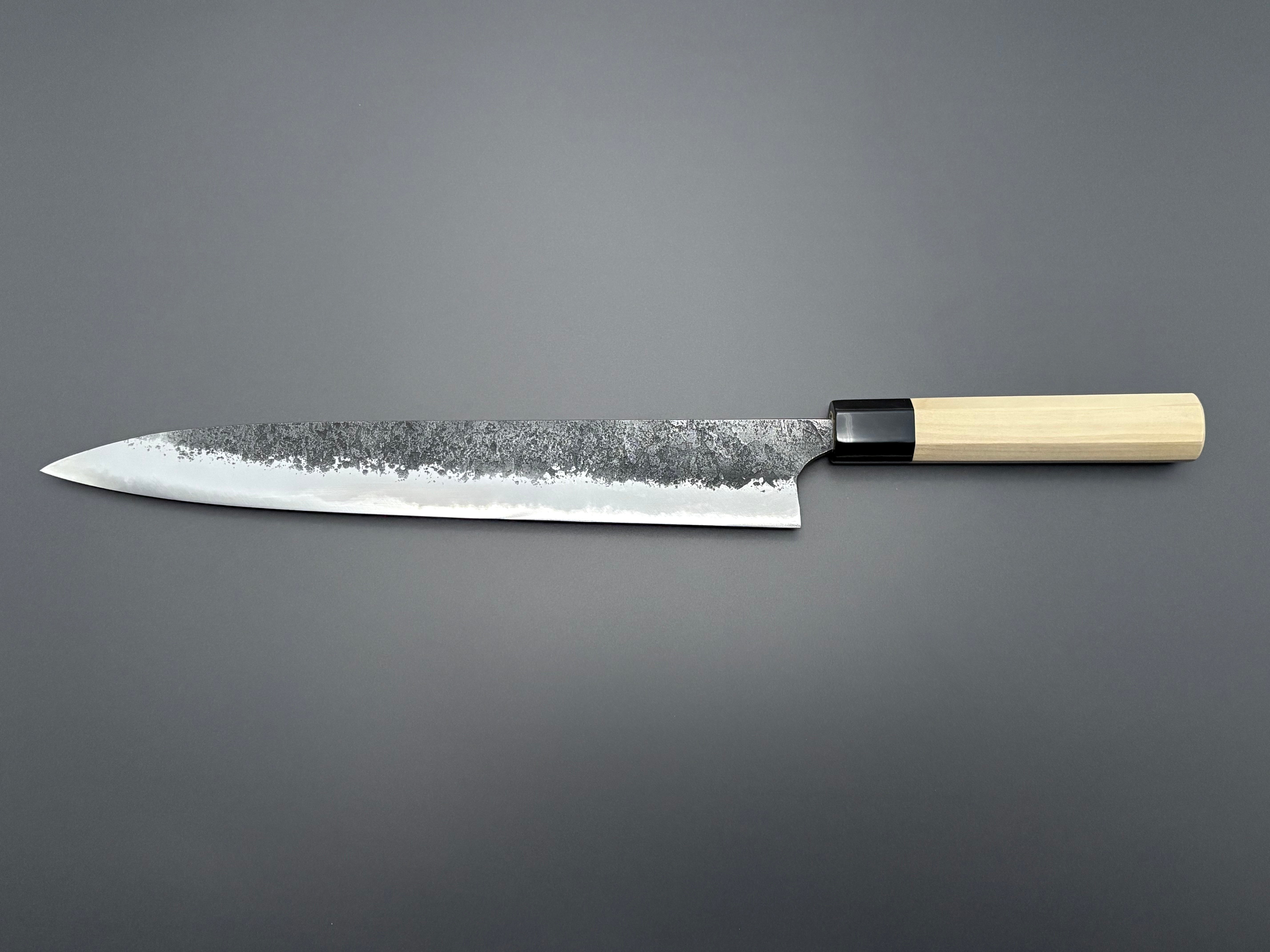 Naoki　404060 Naoki Mazaki White #2 Kurouchi Nashiji Sujihiki 300mm – Cutting