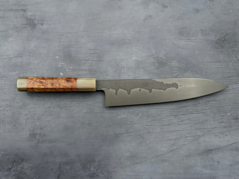 Shoichi Hashimoto White #1 Honyaki Omodaka Gyuto 240mm