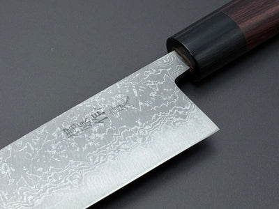 Tsutomu Kajiwara Blue #2 Damascus Gyuto 180mm