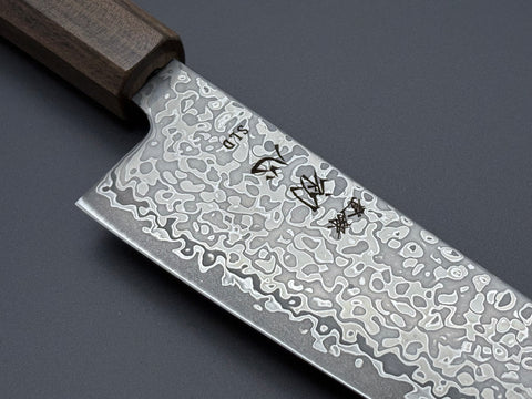Hatsukokoro Hikari SLD Kurozome Damascus Gyuto 195mm