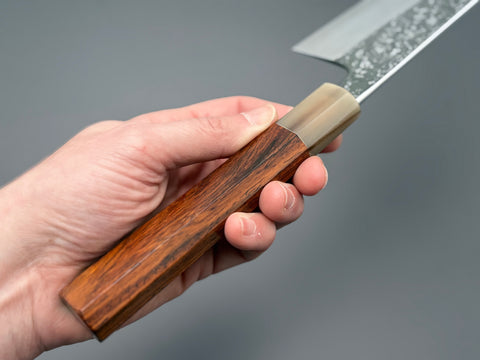 Masuda Yoshihide Blue #1 Kurouchi Damascus Gyuto 240mm