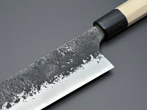 Naoki Mazaki White #2 Kurouchi Nashiji Gyuto 240mm