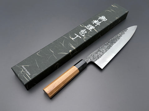 Masuda Yoshihide Blue #1 Kurouchi Damascus Gyuto 240mm