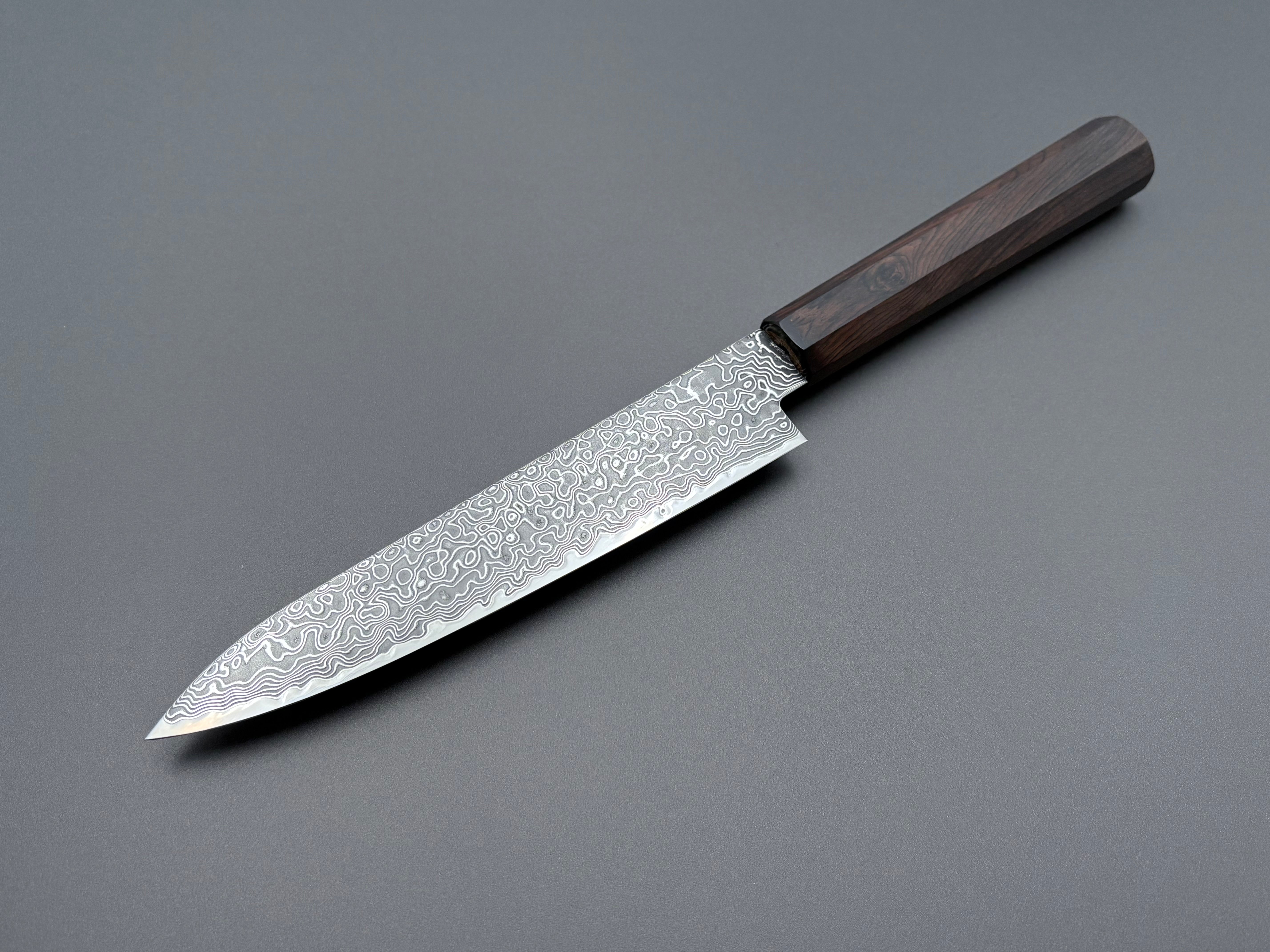 Hatsukokoro Ryuhyo SG2 Kurozome Damascus Petty 150mm
