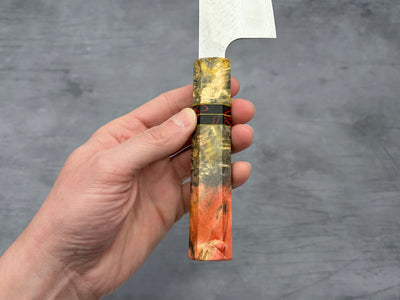 Nigara Hamono SG STRIX Damascus Santoku x Letshandlethis