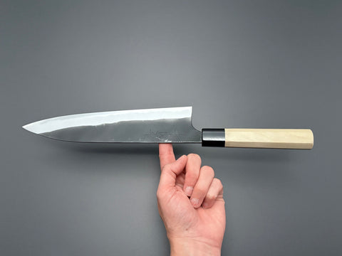 Naoki Mazaki White #2 Kurouchi Gyuto 240mm