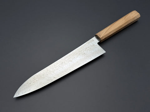 Hatsukokoro Ryuhyo SG2 Mirror Damascus Gyuto 210mm