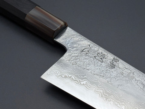 Masuda Yoshihide Blue #1 Damascus Santoku 195mm