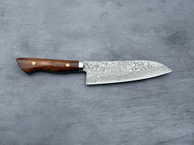 Shigeki Tanaka R2 Damascus Ironwood Santoku