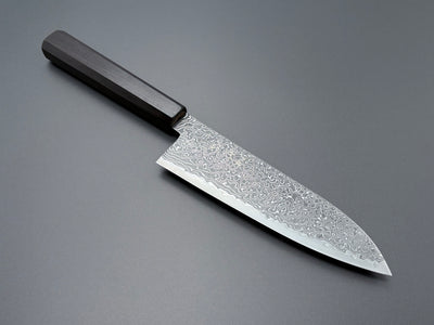 Hatsukokoro Ryuhyo SG2 Kurozome Damascus Santoku