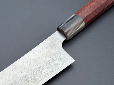 Nigara Hamono SG STRIX Damascus Bunka X Knifehandle37