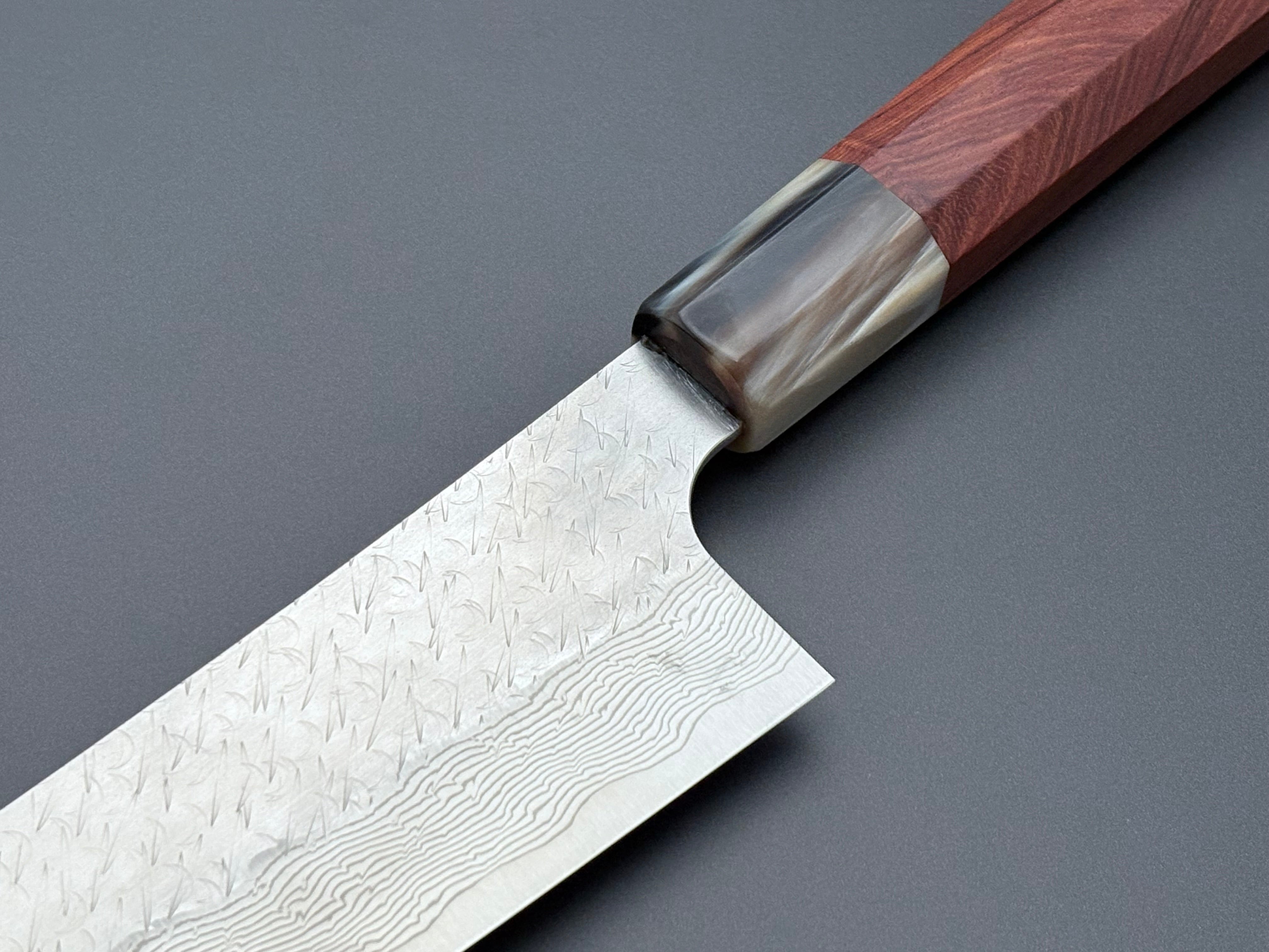 Nigara Hamono SG STRIX Damascus Bunka X Knifehandle37