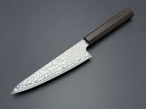 Hatsukokoro Hikari SLD Kurozome Damascus Ko-Santoku 150mm