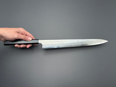 Yauji Yoshihiro Blue #2 Damascus Yanagiba 330mm