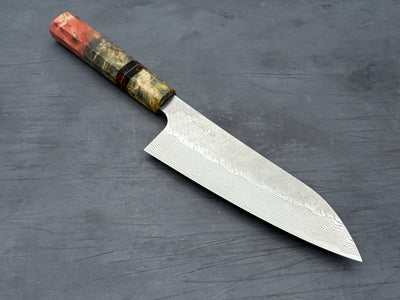 Nigara Hamono SG STRIX Damascus Santoku x Letshandlethis