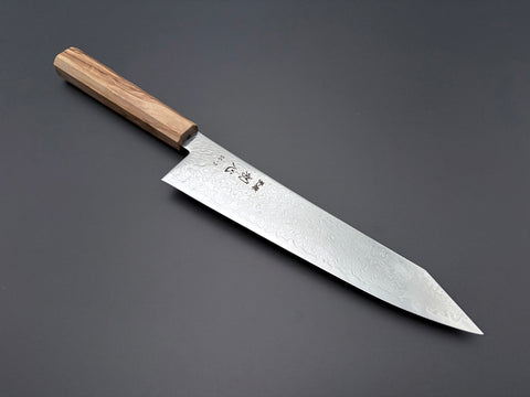 Hatsukokoro Ryuhyo SG2 Mirror Damascus Kiritsuke Gyuto 210mm