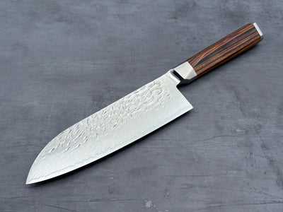 Ono Knife - Suzukaze SG2 Damascus Santoku