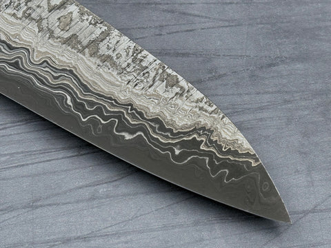 Hatsukokoro Coreless Blue #2 / White #2 Damascus Gyuto 210mm