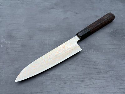 Takeshi Saji VG10 Rainbow Damascus Gyuto 180mm