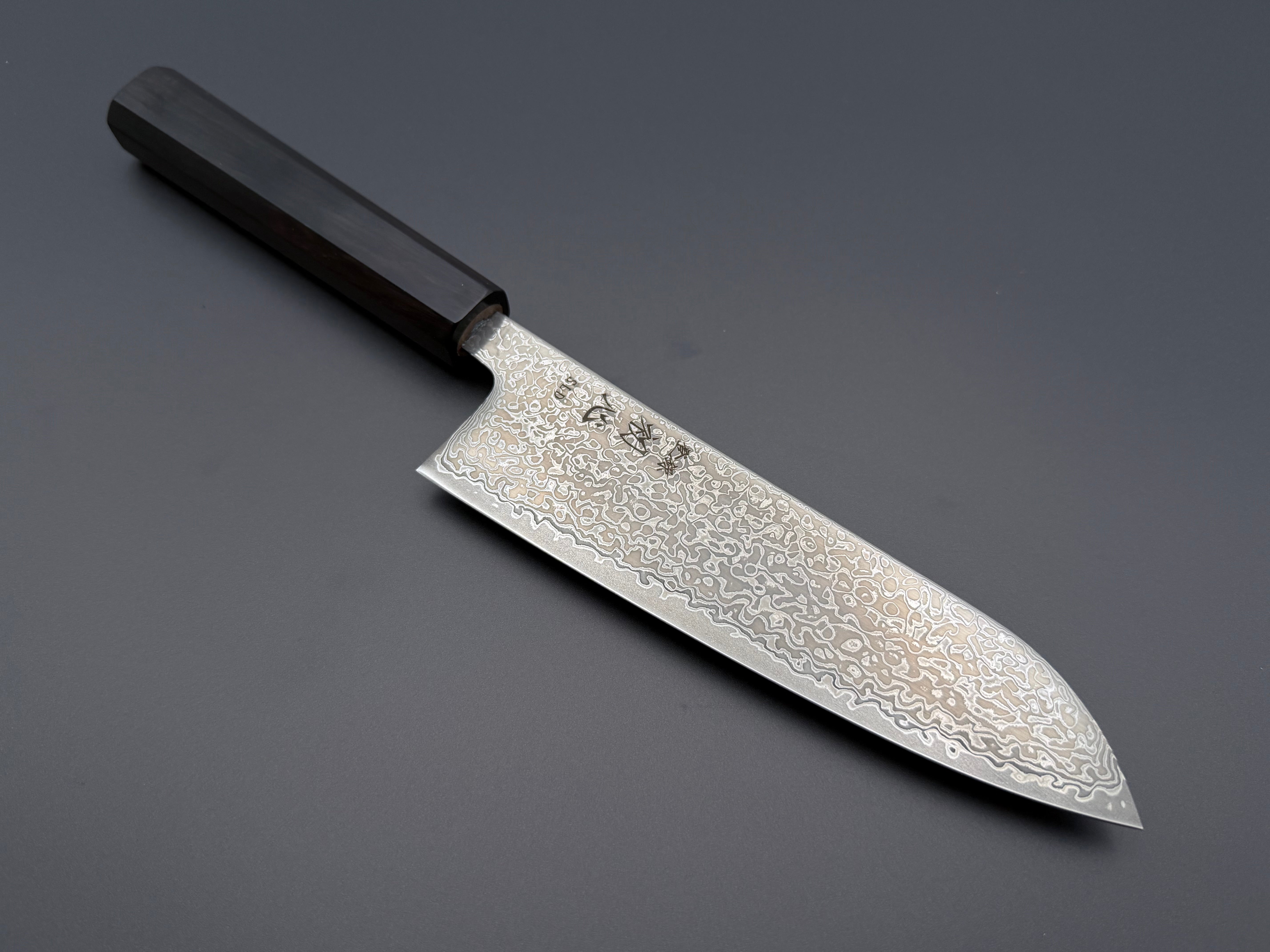 Hatsukokoro Hikari SLD Kurozome Damascus Santoku
