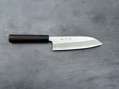 Muneishi Aogami Damascus Santoku