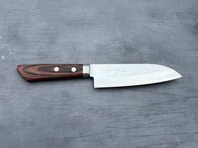 Masutani Hamono V10 Tsuchime Damascus Ko-Santoku