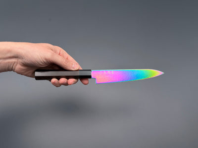 Hatsukokoro Ryuhyo SG2 Rainbow Damascus Petty 150mm