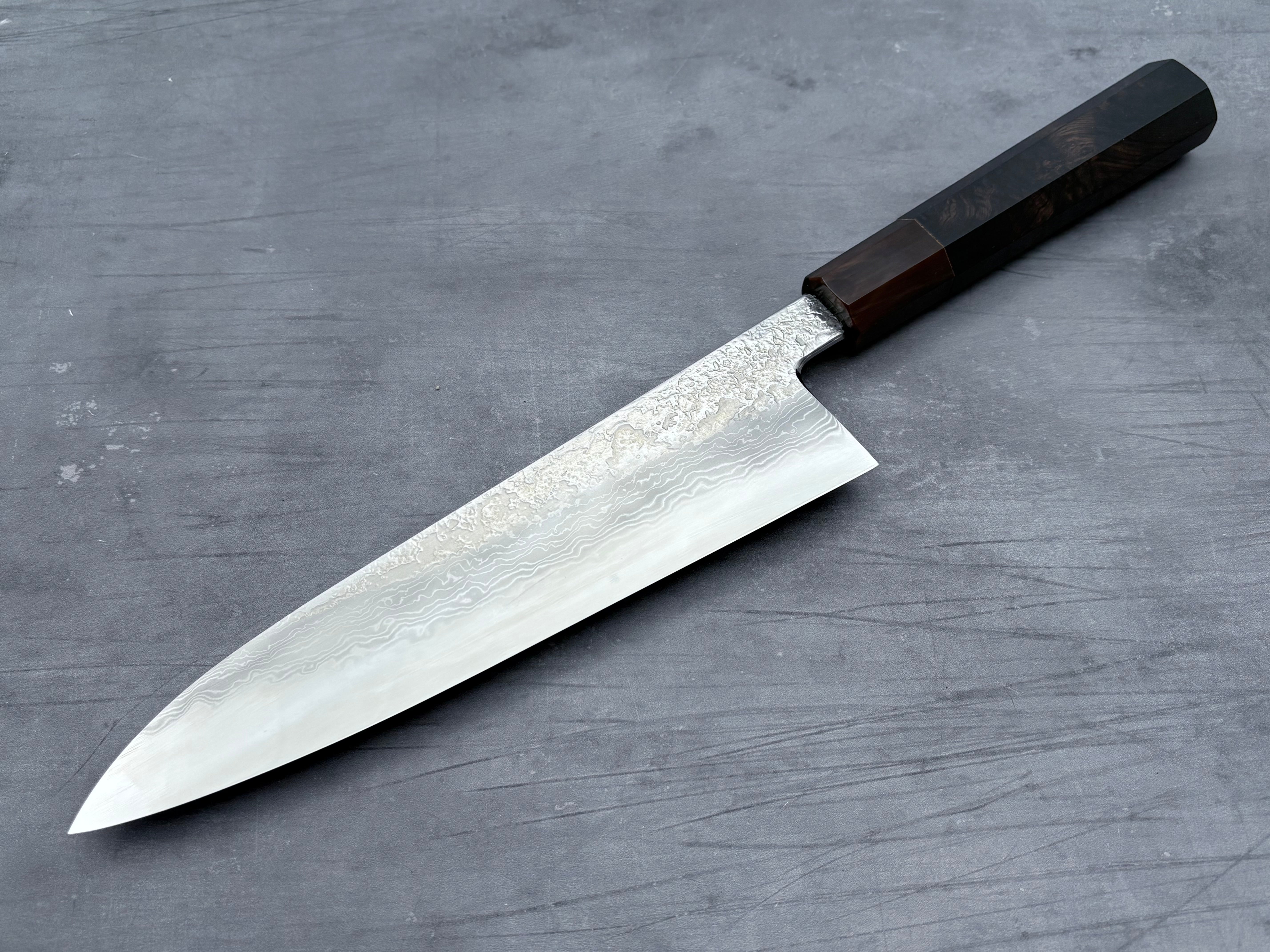 Masuda Yoshihide Blue #1 Damascus Gyuto 210mm