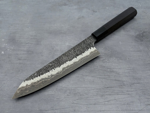 Hatsukokoro Coreless Blue #2 / White #2 Damascus Gyuto 210mm