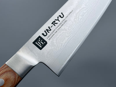 Shimomura Un-Ryu VG10 Damascus Santoku