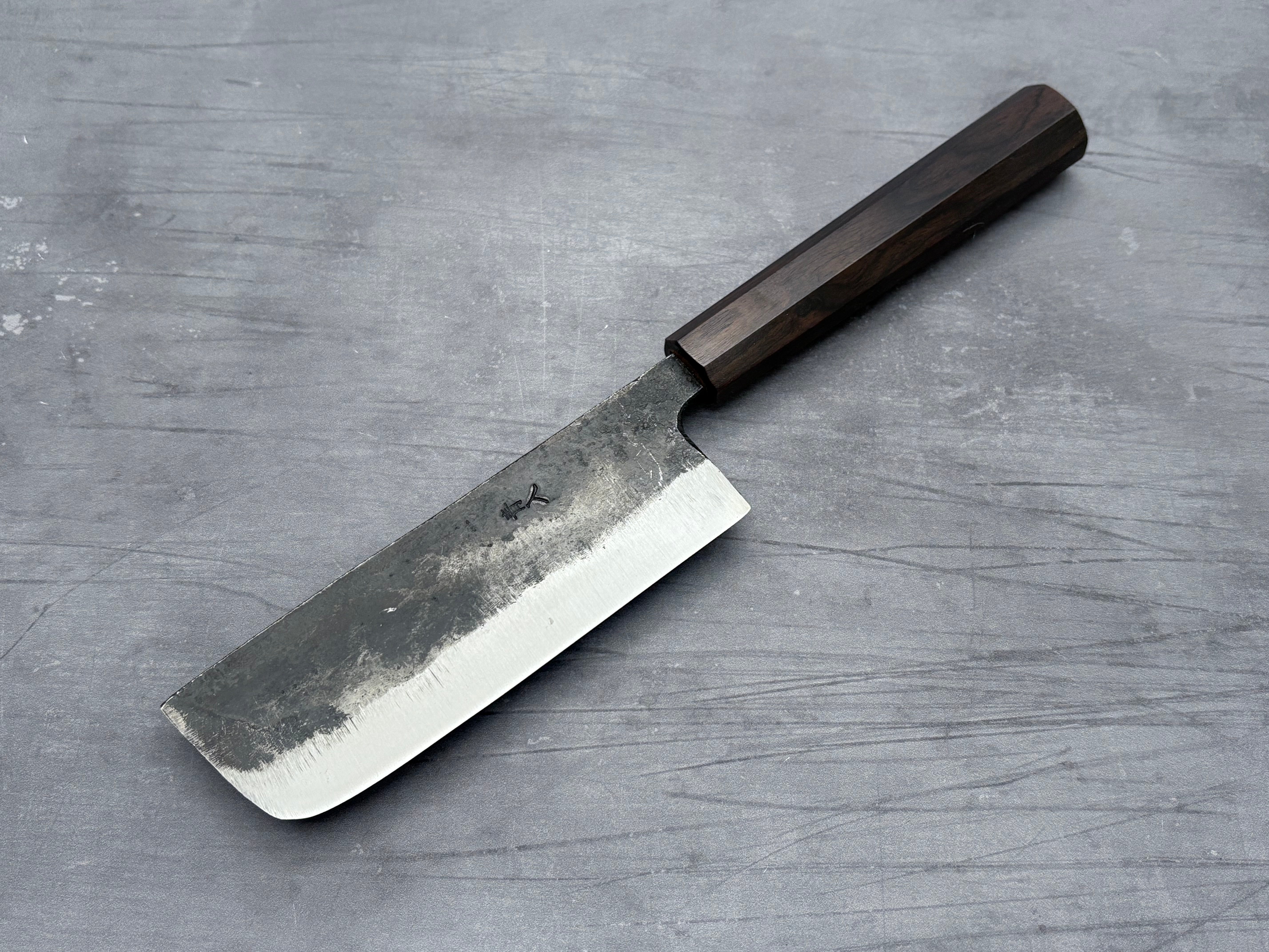Hatsukokoro Kurogane Blue #2 Nakiri 120mm