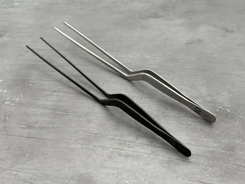 Double Cranked Plating Tweezers - 20cm