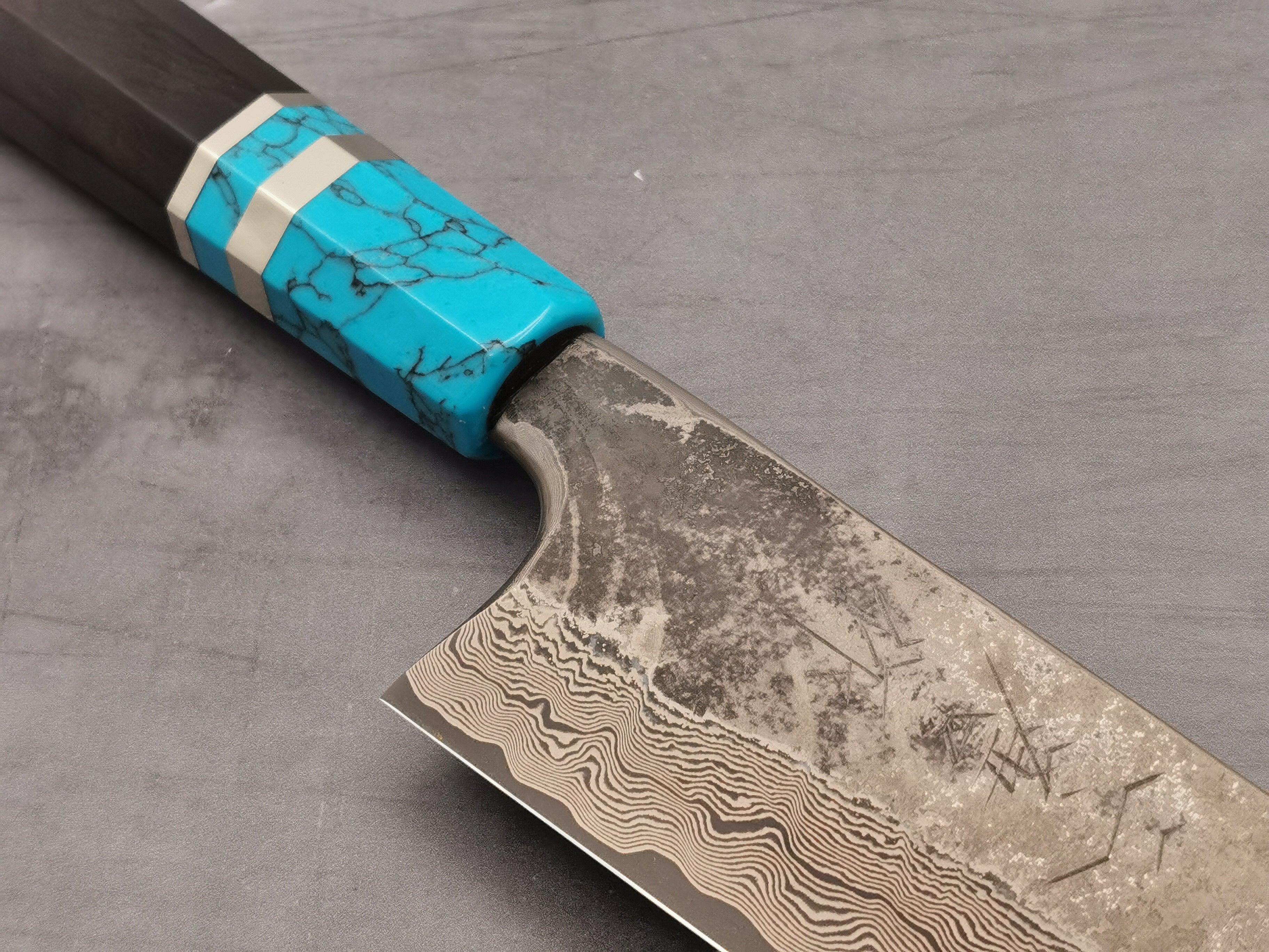 Nigara Hamono Silver 3 Damascus Gyuto 240mm