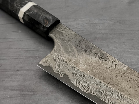 Nigara Hamono Silver 3 Damascus Santoku