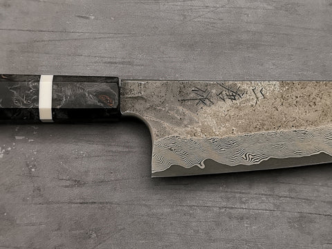 Nigara Hamono Silver 3 Damascus Santoku