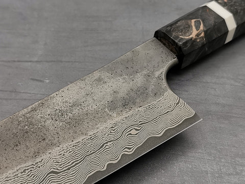 Nigara Hamono Silver 3 Damascus Santoku