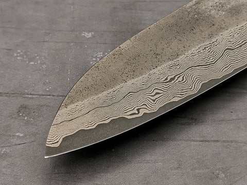 Nigara Hamono Silver 3 Damascus Santoku